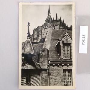 Vtg 1951 Postcard La Maison de l'Artichaut Mont Saint-Michel France B&W Photo